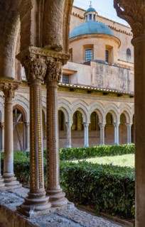 Monreale, Duomo, the cloister of the Benedectine monastery