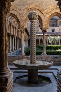 Monreale, Duomo, the cloister of the Benedectine monastery