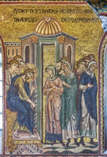 Monreale, Duomo: "Christ and the Woman Taken in Adultery"