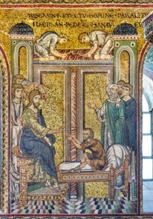 Monreale, Duomo: "Jesus healing the paralytic"