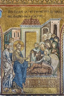 Monreale, Duomo: "Jesus brings back to life Jair's daughter"