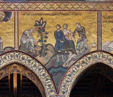 Monreale, Duomo: "The drunkenness of Noah"