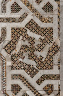 Monreale Cathedral, Northern transept: mosaic floor in opus sectile with geometric motifs