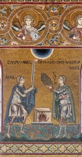 Monreale, Duomo: "The offer of Cain and Abel"