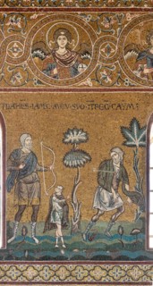 Monreale, Duomo: "Lamech kills Cain"