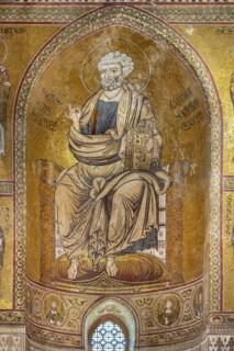 Monreale, Duomo: "St. Peter on the throne"