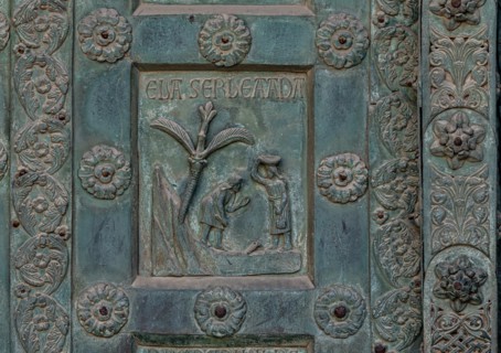 Monreale Cathedral, the gate by Bonanno Pisano (1185-6)