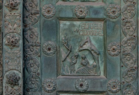 Monreale Cathedral, the gate by Bonanno Pisano (1185-6)