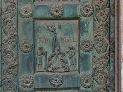 Monreale Cathedral, the gate by Bonanno Pisano (1185-6)
