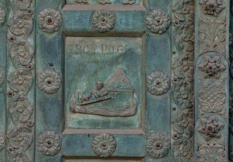 Monreale Cathedral, the gate by Bonanno Pisano (1185-6)