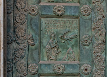 Monreale Cathedral, the gate by Bonanno Pisano (1185-6)