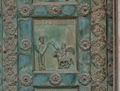 Monreale Cathedral, the gate by Bonanno Pisano (1185-6)