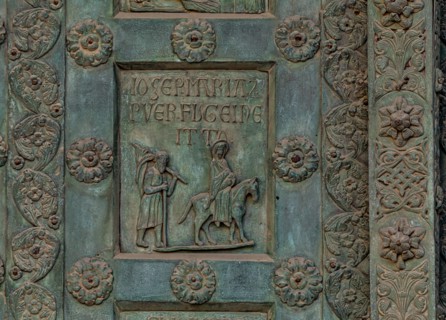 Monreale Cathedral, the gate by Bonanno Pisano (1185-6)