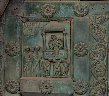 Monreale Cathedral, the gate by Bonanno Pisano (1185-6)