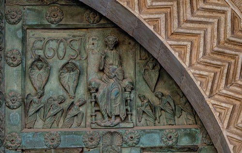 Monreale Cathedral, the gate by Bonanno Pisano (1185-6)