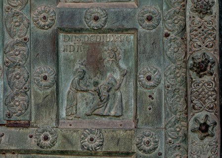 Monreale Cathedral, the gate by Bonanno Pisano (1185-6)