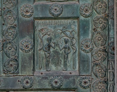 Monreale Cathedral, the gate by Bonanno Pisano (1185-6)