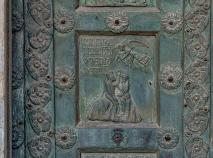 Monreale Cathedral, the gate by Bonanno Pisano (1185-6)