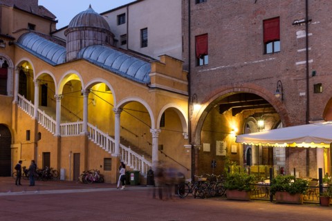 Ferrara, piazza del Municipio (Town Hall Square), former courtyard of the first Estense residence