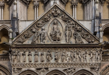 Ferrara, the Cathedral dedicated to St. George, façade