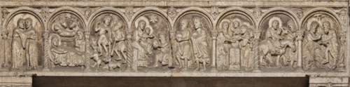 Ferrara, la Cattedrale dedicata a San Giorgio, facciata