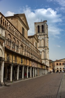 Ferrara, view of the Southern side of the Cathedral, dedicated to St. George