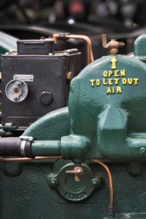 Old tractor. Detail.