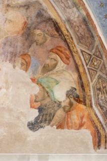 “Five unidentified figures”. Frescoes by Jacopo di Cione
