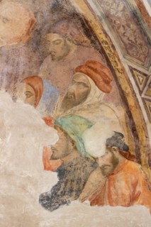“Five unidentified figures”. Frescoes by Jacopo di Cione
