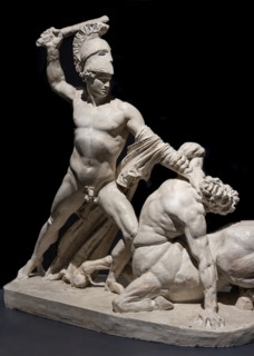 "Theseus fighint against the Centaur Eurytion", by Antonio Canova