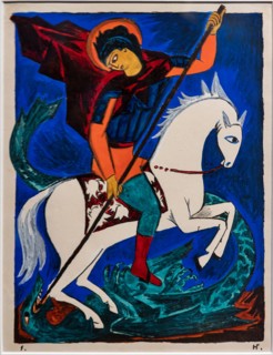 Goncharova, "Victorious St. George"