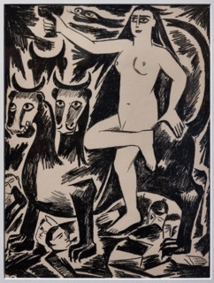 Goncharova, "The Maiden on the Beast"