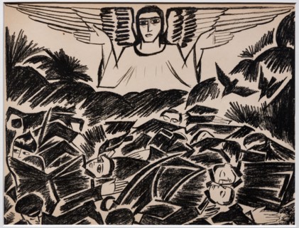 Goncharova, "Communal Grave"