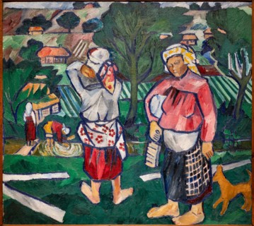Goncharova, 'Washing the Canvases'