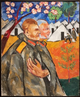 Goncharova, 'Portrait of Mikhail Larionov and his Platoon Commander'
