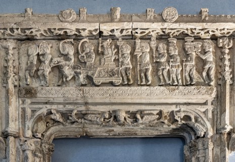 Frieze representing the Triumph of Angelo Marongiu in Sassari