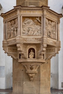 Benedetto da Maiano: 'Pulpit with scenes from the life of St. Francis'