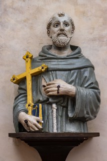 Giovanni Della Robbia: 'St. Francis,  half figure'
