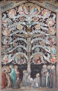 Taddeo Gaddi: ''Tree of Life and Last Supper'