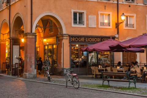 In the streets of Modena, Italy