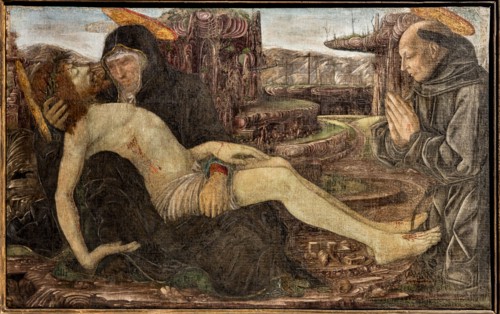 “Pietà con committente in veste di San Francesco"