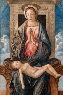 “Madonna con bambino dormiente"