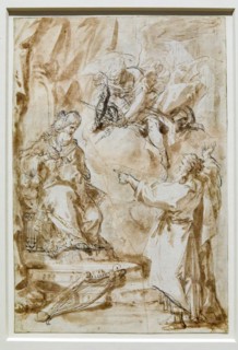 "David réprimandé par Nathan" de Sebastiano Ricci