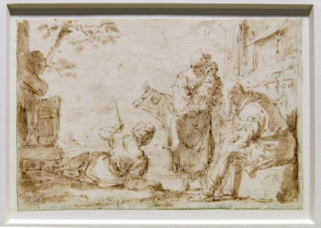 Dessin de l'album de Sebastiano Ricci (18 siècle)