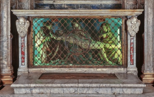 Façade extérieure de la Libreria Piccolomini à Sienne