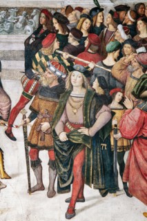 Fresco showing the Coronation of Pope Pius III