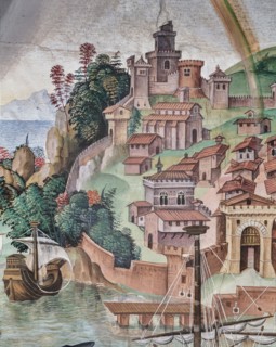 Fresque du mur nord-est de la Libreria Piccolomini à Sienne