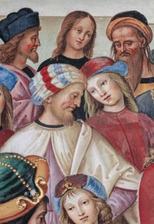 Fresco on the North-East wall of the Piccolomini Library in Siena
