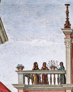 Fresque du mur nord-est de la Libreria Piccolomini à Sienne