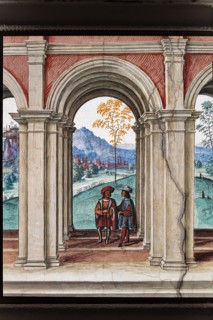 Fresque du mur nord-est de la Libreria Piccolomini à Sienne